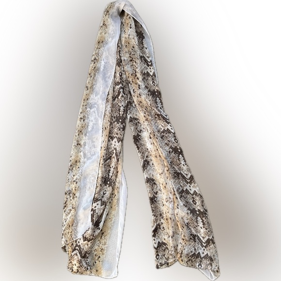 Cynthia Rowley Snakeskin Print Scarf - Picture 1 of 5